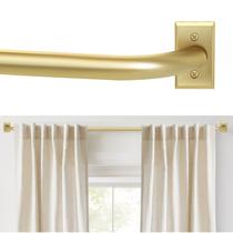 Vareta de cortina ZYRW Gold Wrap Around para janelas de 70 a 120 cm Blackout