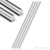 Vareta redonda de aço inoxidável Lyrlidr 2mm x 300mm (24 unidades)
