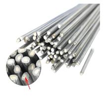 Vareta Solda Mágica Alumínio Baixa Temperatura Profissional Haste Barra Eletrodo Derrete Fácil c/ Fluxo Interno 10un