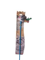 Vareta Varetinha varinha brinquedo ratinho com penas para gatos Vareta Varetinha varinha brinquedo ratinho com penas para gatos