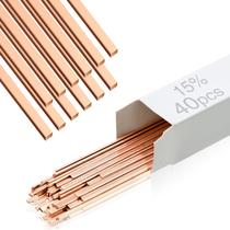 Varetas de brasagem Tandefio BCup-5 15% Silver Solder 40 Sticks