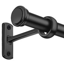 Varetas de cortina Blackout Rose Home Fashion 1 polegada preta 48-86 cm