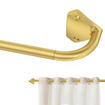Varetas de cortina GXOACKJ Gold 5/8 polegadas ajustáveis 122-213 cm