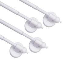 Varetas de cortina magnéticas BOOM JOG para portas de metal 40-70cm brancas