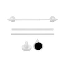 Varetas de cortina magnéticas Wl.Rocaille para portas de metal 23-41cm, pacote com 4