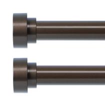 Varetas de cortina, oi! Dear Bronze, 1 polegada de diâmetro, 120-210 cm, pacote com 2 Varetas de cortina, oi! Dear Bronze, 1 polegada de diâmetro, 120-210 cm, pacote com 2