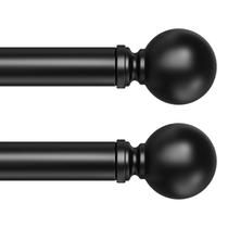 Varetas de cortina, oi! Dear, pacote com 2, preto, 45-115 cm, ajustável, 1,6 cm