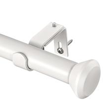 Varetas de cortina SIMEWIN Heavy Duty 122 a 213 cm brancas com diamante