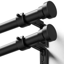 Varetas de cortina YaFex 1m ajustáveis 81-213 cm com acabamentos em alumínio