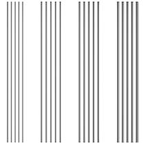 Varetas redondas sólidas de aço inoxidável 30 cm 10 unidades (1,5 mm) - 304SS Varetas redondas sólidas de aço inoxidável 30 cm 10 unidades (1,5 mm) - 304SS