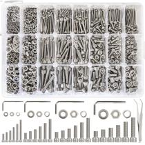 Variedade de parafusos K Kwokker M2-M5 1570 unidades de aço inoxidável 304