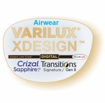 Varilux X Design Airwear Transitions Blue Uv Crizal Sapphire