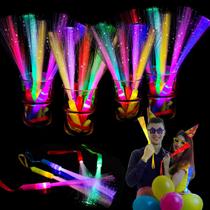 Varinha de fibra óptica Glow Stick, 30 peças de lembrancinhas de festa com iluminação LED