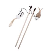 Varinha de madeira engraçada treinamento para gato