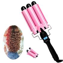 Varinha de ondulação SISROL 3 Barrel Hair Crimper LCD 210C Varinha de ondulação SISROL 3 Barrel Hair Crimper LCD 210C