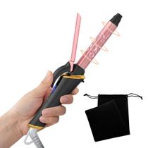 Varinha de ondulação UKLISS Mini para cabelos curtos, 3/4 de polegada, preta