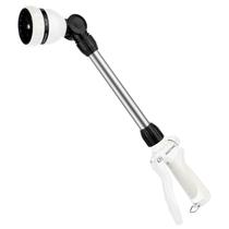 Varinha de rega Restmo Metal 42 cm com 7 padrões de pulverização branca Varinha de rega Restmo Metal 42 cm com 7 padrões de pulverização branca