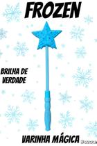 Varinha Frozen com Luz LED Brinquedo Infantil Brilha de Verdade