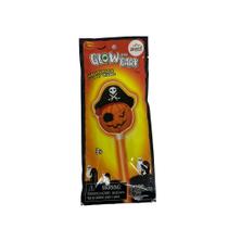 Varinha iluminada assusta-halloween formato de abobora neon
