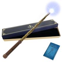 Varinha Magic Wizard recarregável Light-Up ChampWe Leaf com livro Varinha Magic Wizard recarregável Light-Up ChampWe Leaf com livro