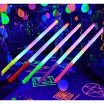 Varinha mágica, bastão led, festa, cores, luzes, mini bastão, decoração CORES VARIADAS 50 Unidades