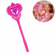 Varinha magica infantil brinquedo princesas musical conto fadas encantada luz som festa fantasia coracao rosa meninas Varinha magica infantil brinquedo princesas musical conto fadas encantada luz som festa fantasia coracao rosa meninas