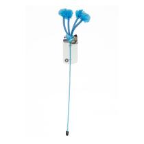 Varinha para gatos com plumas pawise azul Varinha para gatos com plumas pawise azul