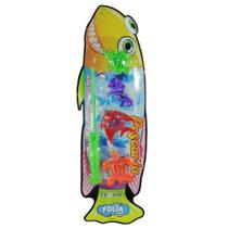 Varinha pega peixe com 4 pecas - FOLIA IMPORTS
