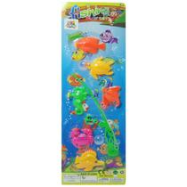Varinha pega peixe com 6 pecas fishing play set