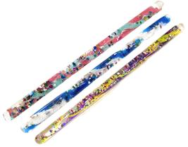 Varinha Star Magic Glitter Tubo de varinha cheio de glitter, acessório de fantasia Princess Fairy Wizard Pretend Play (3) varinhas de tamanho gigante de cores aleatórias Varinha Star Magic Glitter Tubo de varinha cheio de glitter, acessório de fantasia Princess Fairy Wizard Pretend Play (3) varinhas de tamanho gigante de cores aleatórias