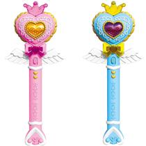 Varinha Vara Magica Encantada Coracao Coroa Angel Luz Som A Pilha AA