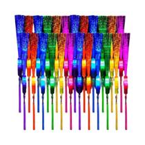 Varinhas De Fibra Óptica LED Coloridas E Piscantes 12/24/48 Peças Brindes Para Festas De Casamento Varinhas De Fibra Óptica LED Coloridas E Piscantes 12/24/48 Peças Brindes Para Festas De Casamento