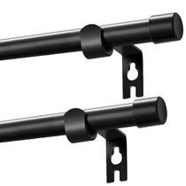 Varões de cortina Alskarhem Black Inoxidável 5/8" 30-116"