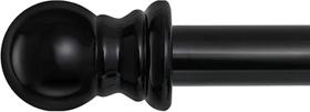 Varões de cortina Barcetine Black Metal 66-120 cm para Windows