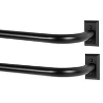 Varões de cortina TANGWIN Black Wrap Around 122-213 cm, pacote com 2 Varões de cortina TANGWIN Black Wrap Around 122-213 cm, pacote com 2