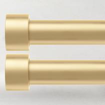 Varões de cortina Time Forest 80-120 cm ajustáveis em ouro pesado