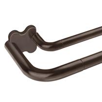 Varões de cortina USFOOK Bronze Double 81-147 cm Room Darkening