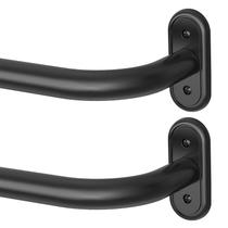 Varões de Cortina Wolistsa Ajustáveis de 234 cm Preto Resistente Varões de Cortina Wolistsa Ajustáveis de 234 cm Preto Resistente