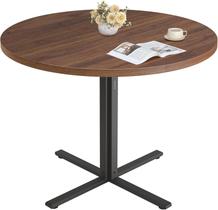 VASAGLE Mesa de Jantar, Mesa de Cozinha Redonda Pequena para 4 Pessoas, 80 x 75 cm, para Sala de Jantar, Sala de Estar, Estilo Fazenda, Resistente à Água, Nogal Escuro UKDT082K01V1 VASAGLE Mesa de Jantar, Mesa de Cozinha Redonda Pequena para 4 Pessoas, 80 x 75 cm, para Sala de Jantar, Sala de Estar, Estilo Fazenda, Resistente à Água, Nogal Escuro UKDT082K01V1