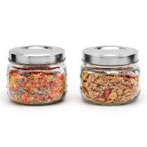 Vasilha de armazenamento de alimentos Mason Craft & More, pacote com 2 unidades de vidro