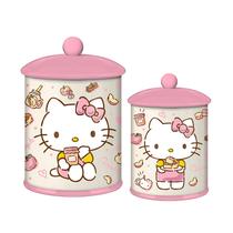 Vasilha de cerâmica prateada Buffalo Hello Kitty rosa 20cm
