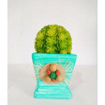 Vasinho Cachepô Pequeno Decorado com Sementes