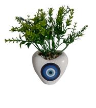 Vasinho Cachepot Olho Grego Coração Parede/Mesa