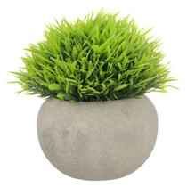 Vasinho Cimento Queimado Suculenta Artificial Decoração Vaso