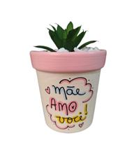 Vasinho De Ceramica Para Suculenta Dia Das Mães Com Frase