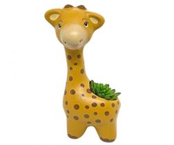 Vasinho Girafa Girafinha de Ceramica para Suculenta