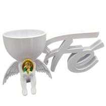 Vasinho Imagem Santa Mãe Rainha Decoraçao Fe Relicario Foto