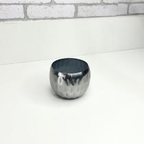 Vasinho pp de metal martelado prata 7ax7l/cm