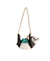 Vasinho Urso Panda Pequeno De Cerâmica De Pendurar Vasinho Urso Panda Pequeno De Cerâmica De Pendurar