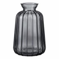Vasinho Vaso Colors de Vidro Canelado 7033 Cor:Preto A Vasinho Vaso Colors de Vidro Canelado 7033 Cor:Preto A